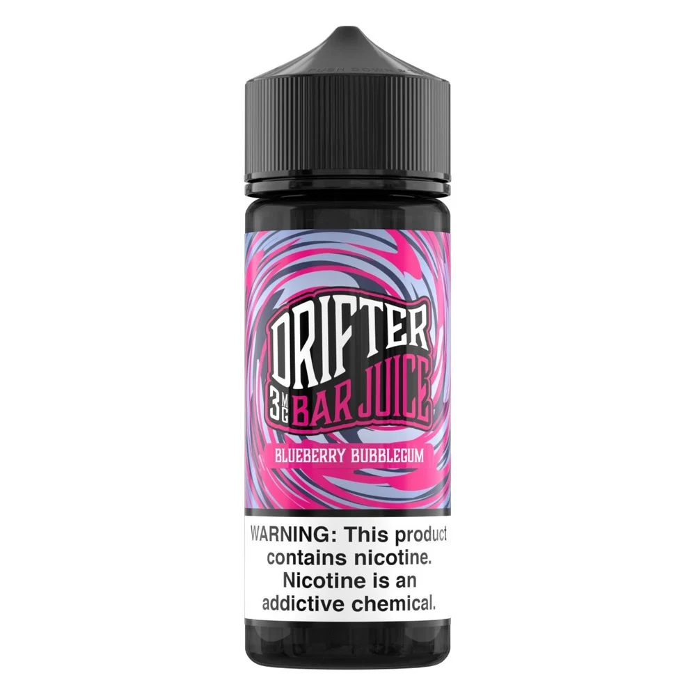 Drifter Blueberry Bubblegum freebase e-liquid, Drifter Bar Juice E-Liquid - 120mL, wholesale