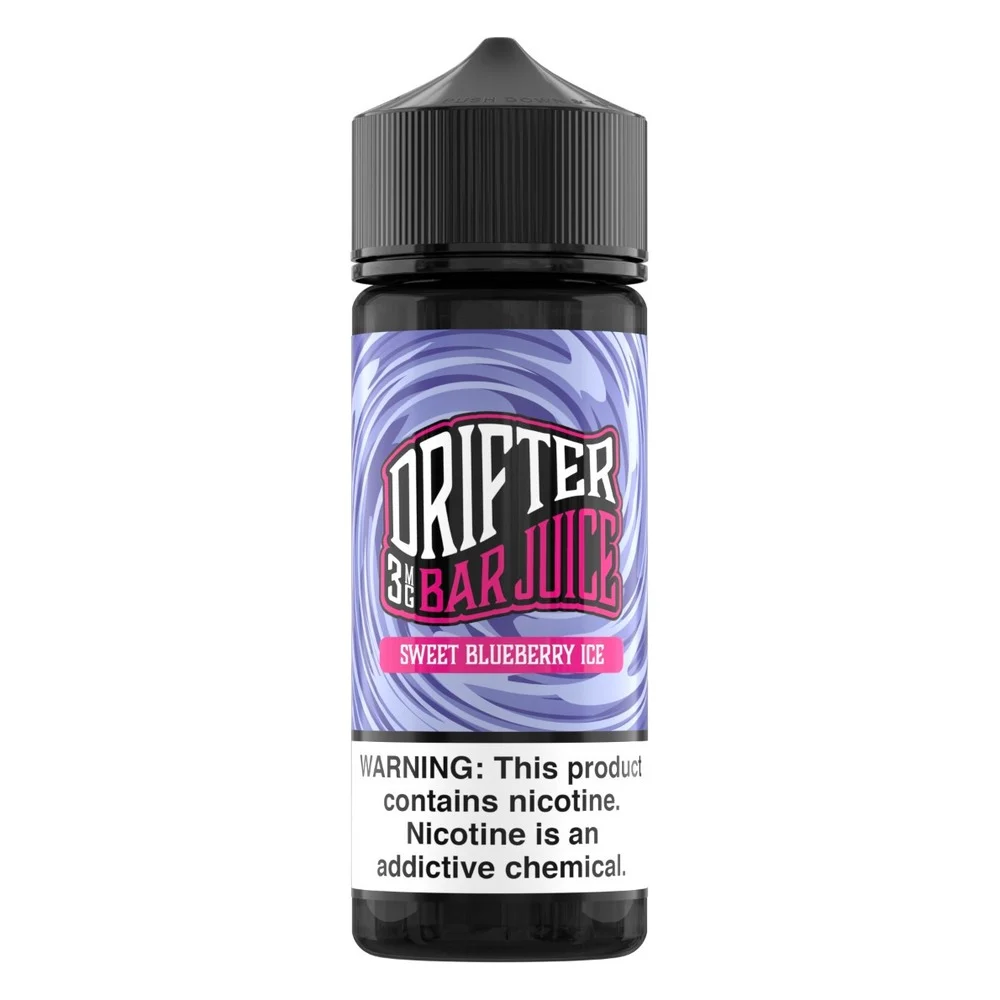 Drifter Sweet Blueberry Ice freebase e-liquid, Drifter Bar Juice E-Liquid - 120mL, wholesale