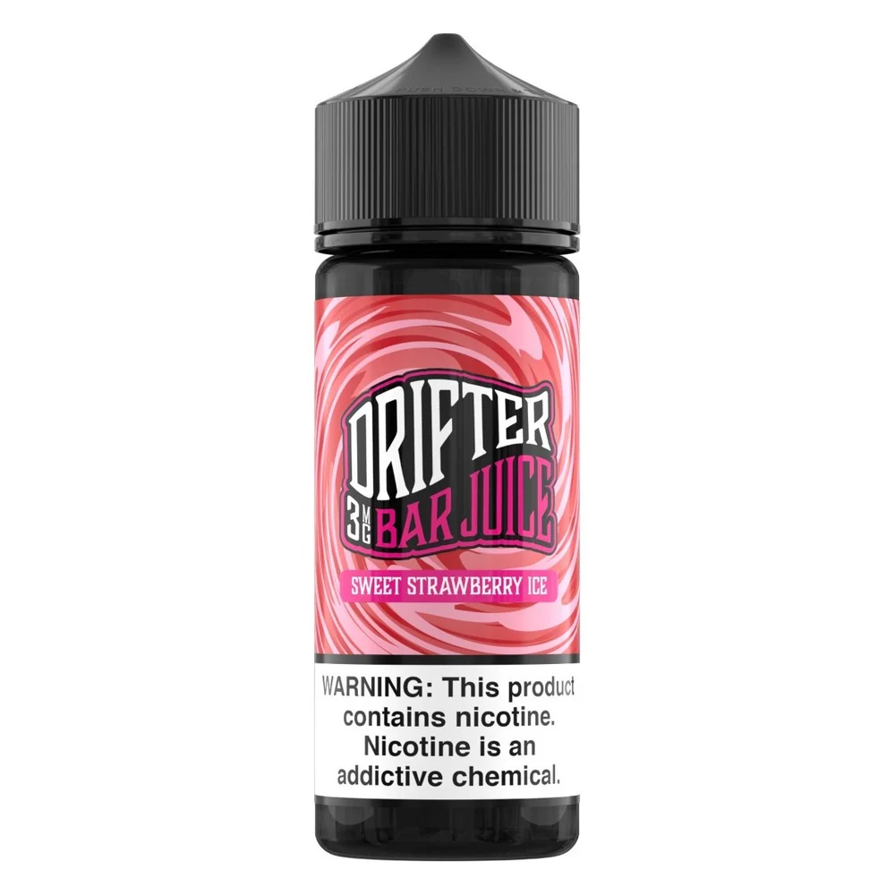 Drifter Sweet Strawberry Ice freebase e-liquid, Drifter Bar Juice E-Liquid - 120mL, wholesale