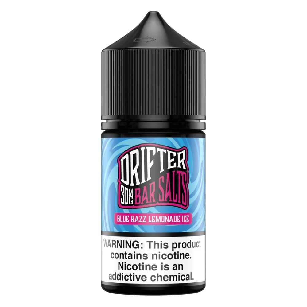 Drifter Blue Razz Lemonade Ice salt nicotine e-liquid, Drifter Bar Salts E-Liquid - 30mL, wholesale