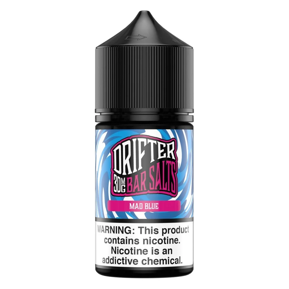Drifter Mad Blue salt nicotine e-liquid, Drifter Bar Salts E-Liquid - 30mL, wholesale