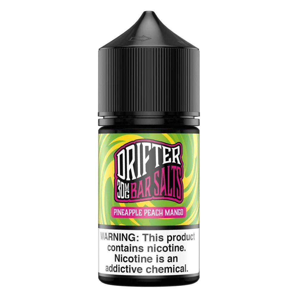 Drifter Pineapple Peach Mango salt nicotine e-liquid, Drifter Bar Salts E-Liquid - 30mL, wholesale