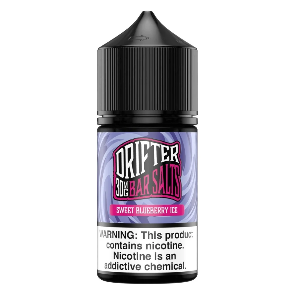 Drifter Sweet Blueberry Ice salt nicotine e-liquid, Drifter Bar Salts E-Liquid - 30mL, wholesale