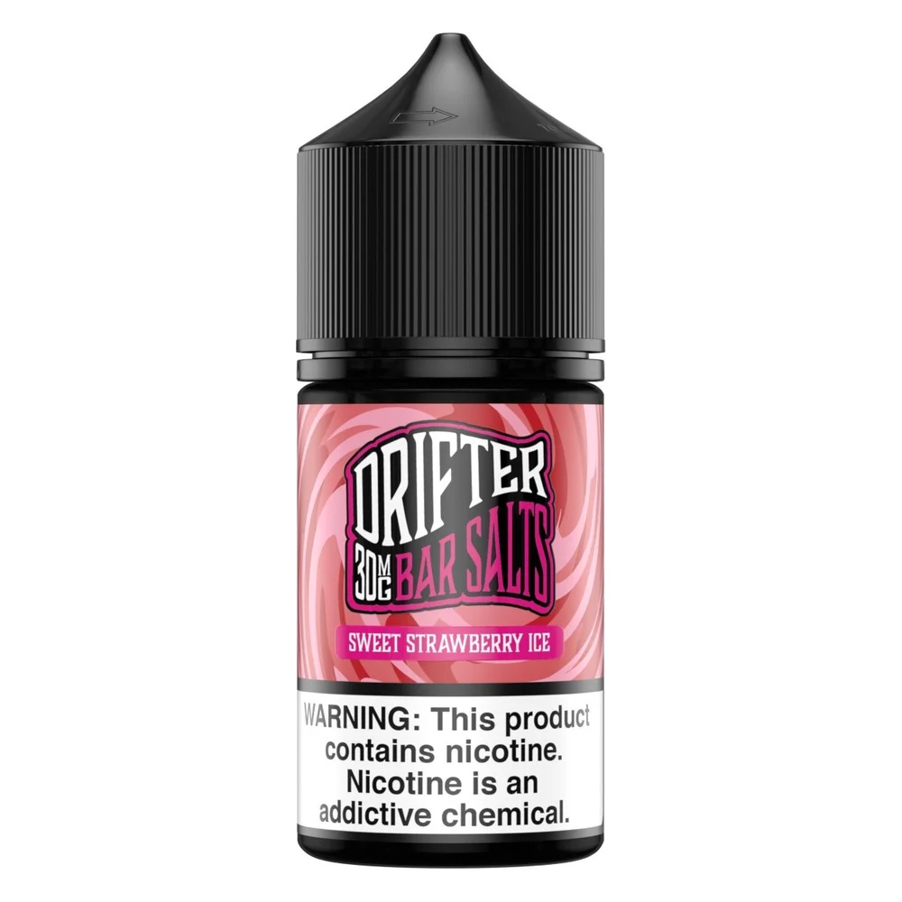 Drifter Sweet Strawberry Ice salt nicotine e-liquid, Drifter Bar Salts E-Liquid - 30mL, wholesale
