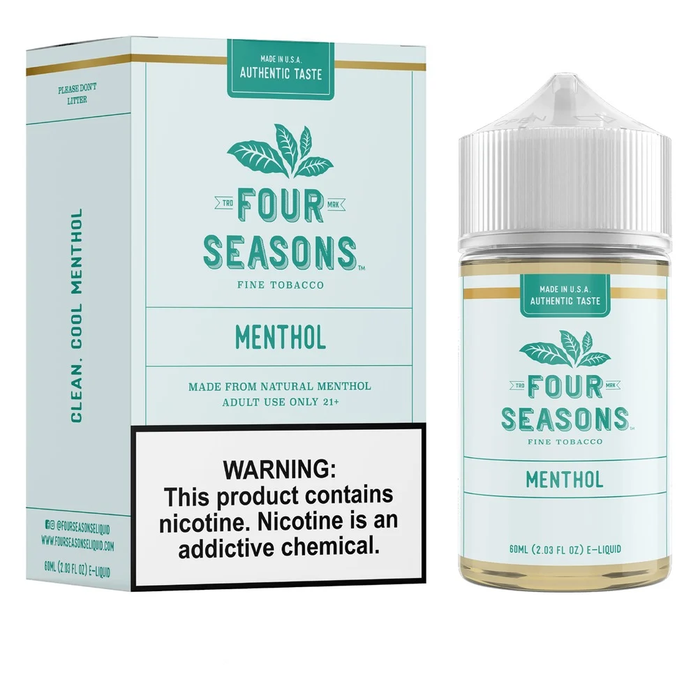 Four Seasons Menthol freebase e-liquid, Four Seasons E-Liquid - 60mL, wholesale