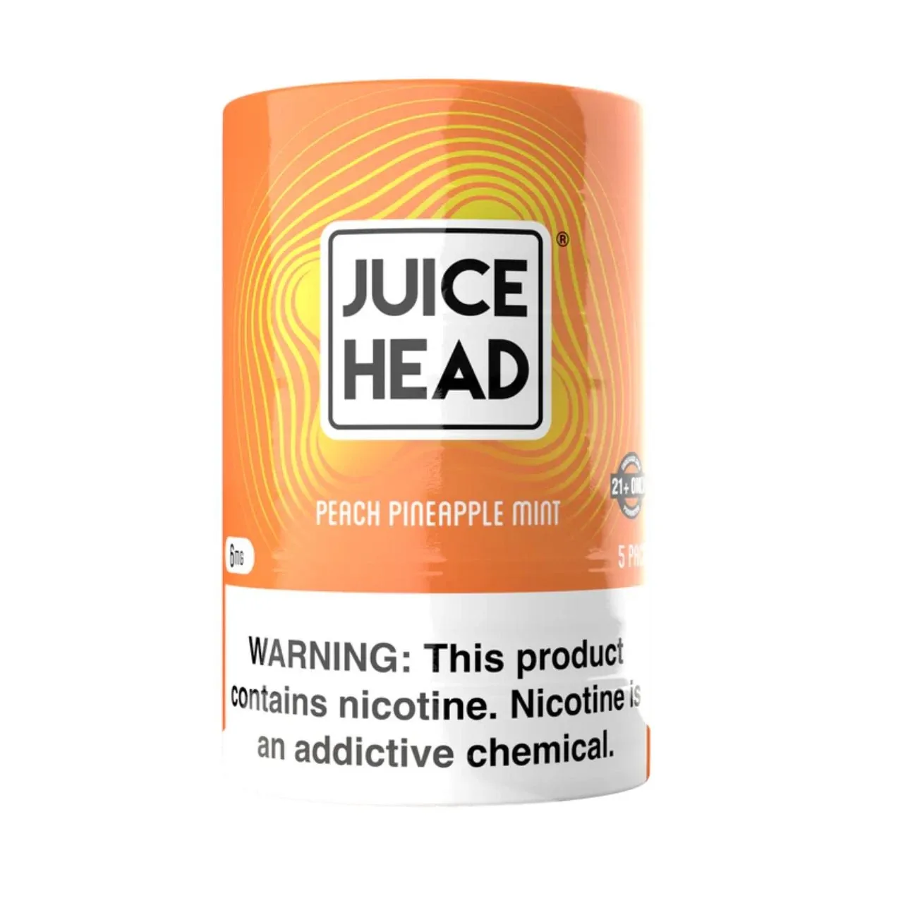Juice Head Peach Pineapple Mint nicotine pouches 5 pack — wholesale nicotine pouch distributor