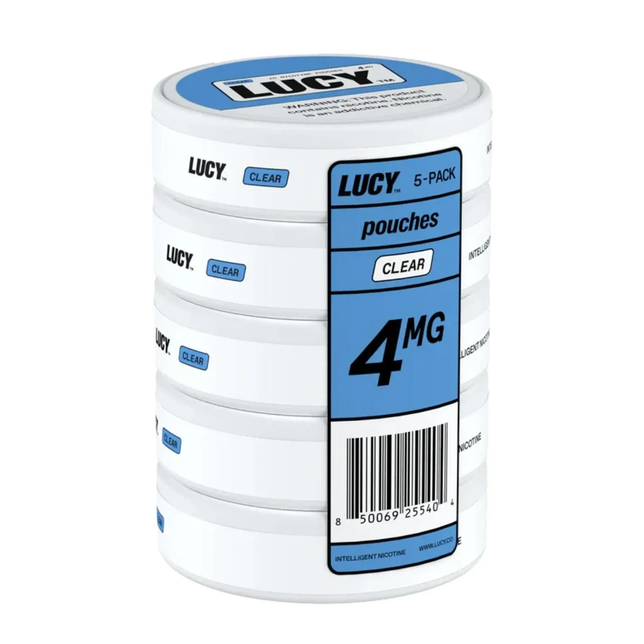 LUCY Clear nicotine pouches 5 pack — wholesale nicotine pouch distributor
