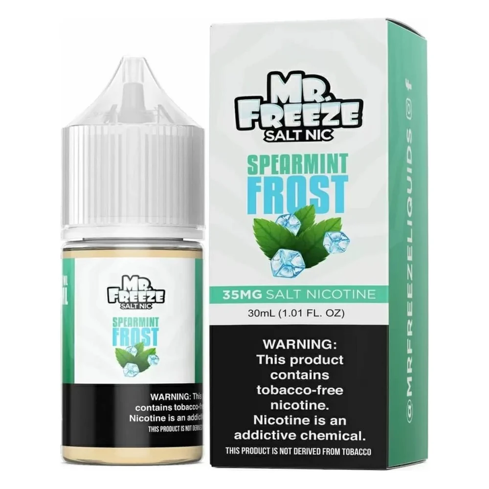 Mr. Freeze Spearmint Frost salt nicotine e-liquid, Mr. Freeze Salt E-Liquid - 30mL, wholesale