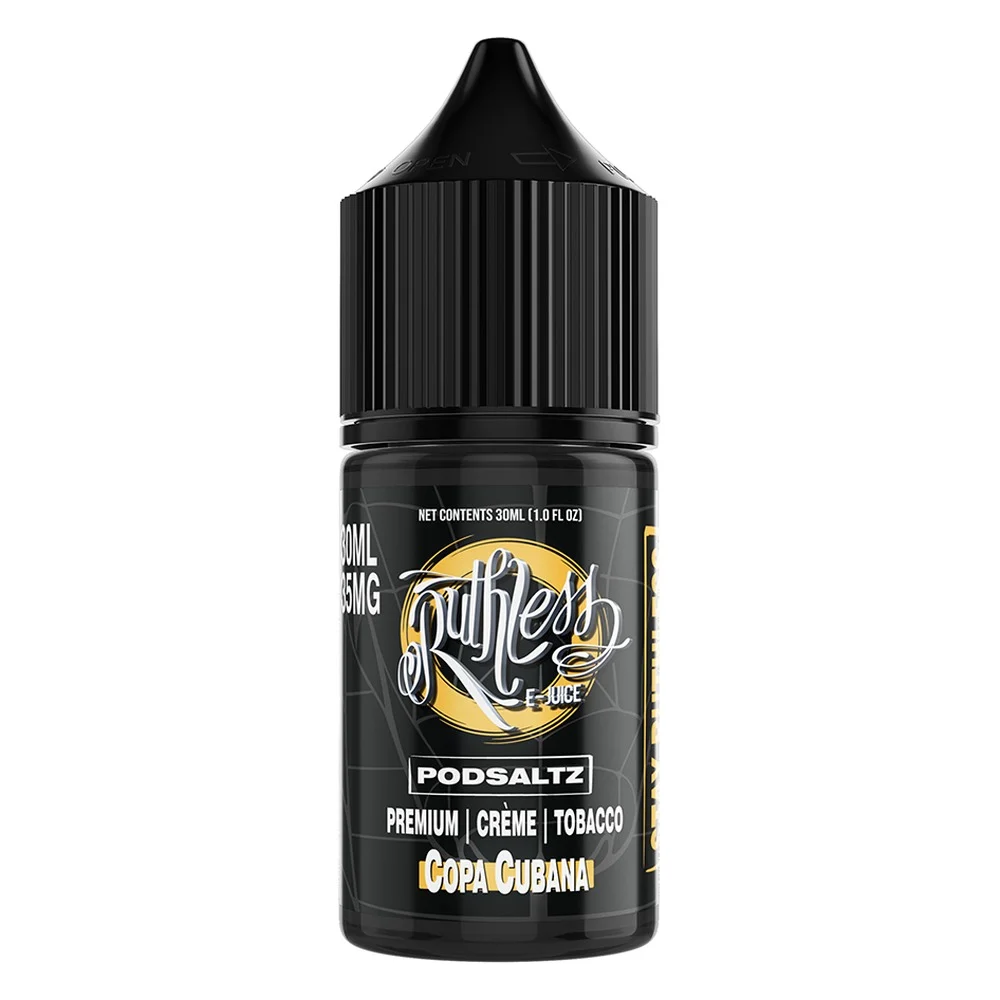 Ruthless Copa Cubana salt nicotine e-liquid, Ruthless Salt E-Liquid - 30mL, wholesale