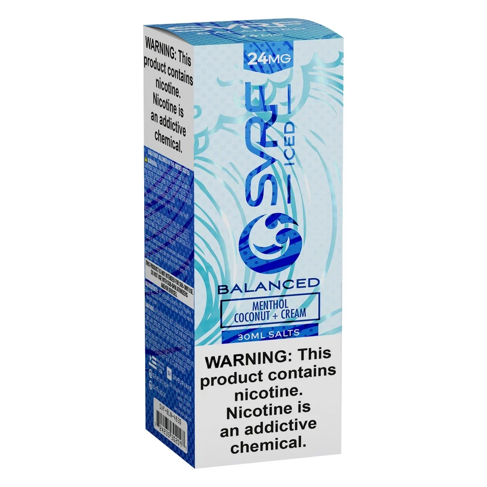 SVRF Iced Balanced salt nicotine e-liquid, SVRF Iced Salt E-Liquid - 30mL, wholesale